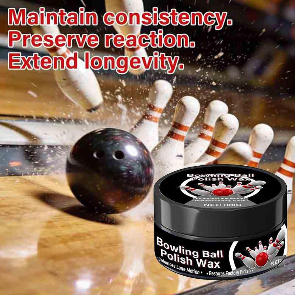 Bowling Ball Polishing Wax Bowling Ball Cleaner Polishing Powerful Remover Bowling Ball Stain Remover Bowling Cleaner With Spong
