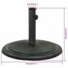 Vidaxl Podstawa Pod Parasol, Zielona, 45X45X30 Cm, Żeliwo