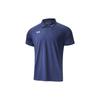 Logo Embossed Regular Fit Straight Leg Knit Polo Shirt Men Polo Shirts Academy-Blue 22500515-408
