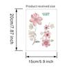 PVC Waterproof Sticker Beautiful Flowers Home Decoration Stickers  Bedroom Bathroom Living Room