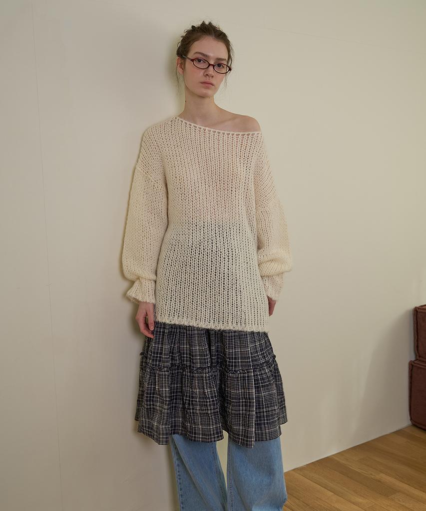 WITHOUT SUMMER Soft Loose Knit_Ivory