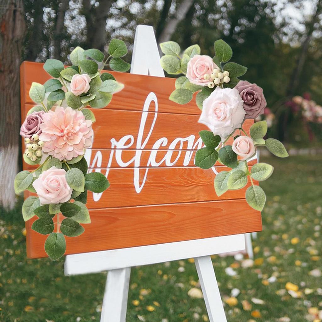 2 шт. Свадебная арка цветы искусственный цветок гирлянда современный фон венок угол