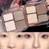Хайлайтер 3D Contour Bronzer Palette Natural Color Facial Contouring Waterproof Styling Nose Shadow Makeup Cosmetics