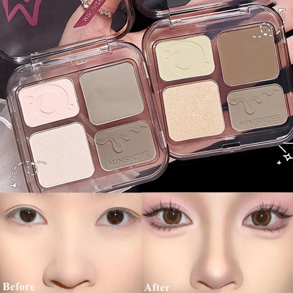 Хайлайтер 3D Contour Bronzer Palette Natural Color Facial Contouring Waterproof Styling Nose Shadow Makeup Cosmetics