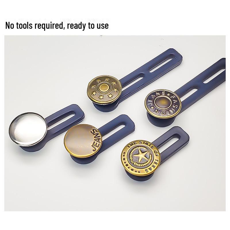 Регулируемая пуговица для расширения талии без гвоздя для мужских и женских джинсов