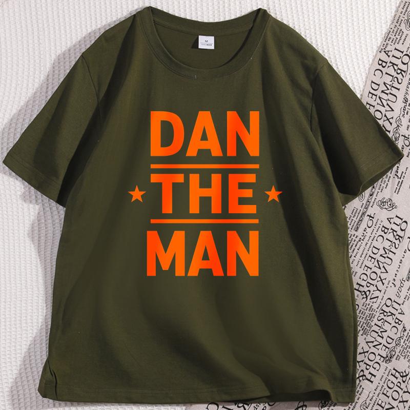 Mens Funny Dan T Shirts Casual Cotton Short Sleeve Round Neck Tshirt Loose Streetwear Graphic Tees Round Neck Male Clothes