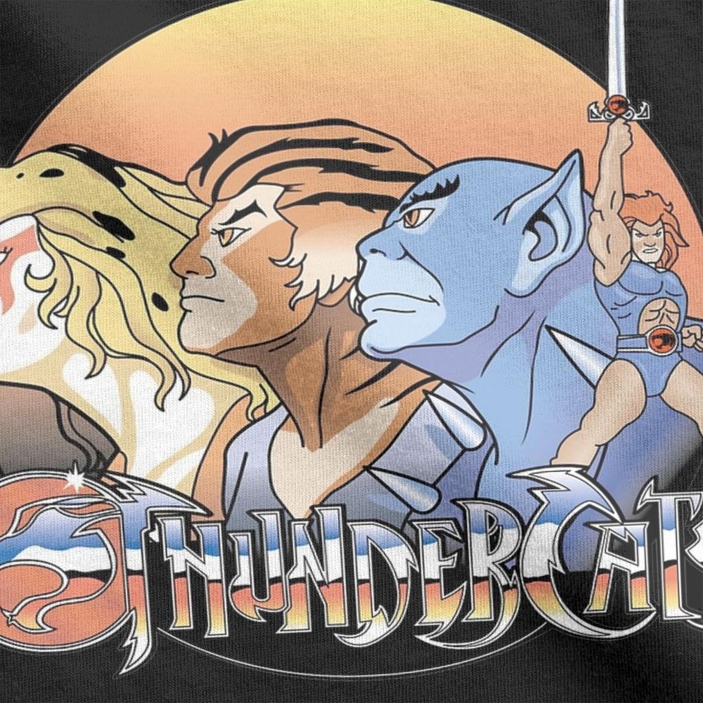 Футболки Thundercats для мужчин, новинка, футболка из чистого хлопка, круглый вырез, короткий рукав, футболки 5XL, одежда