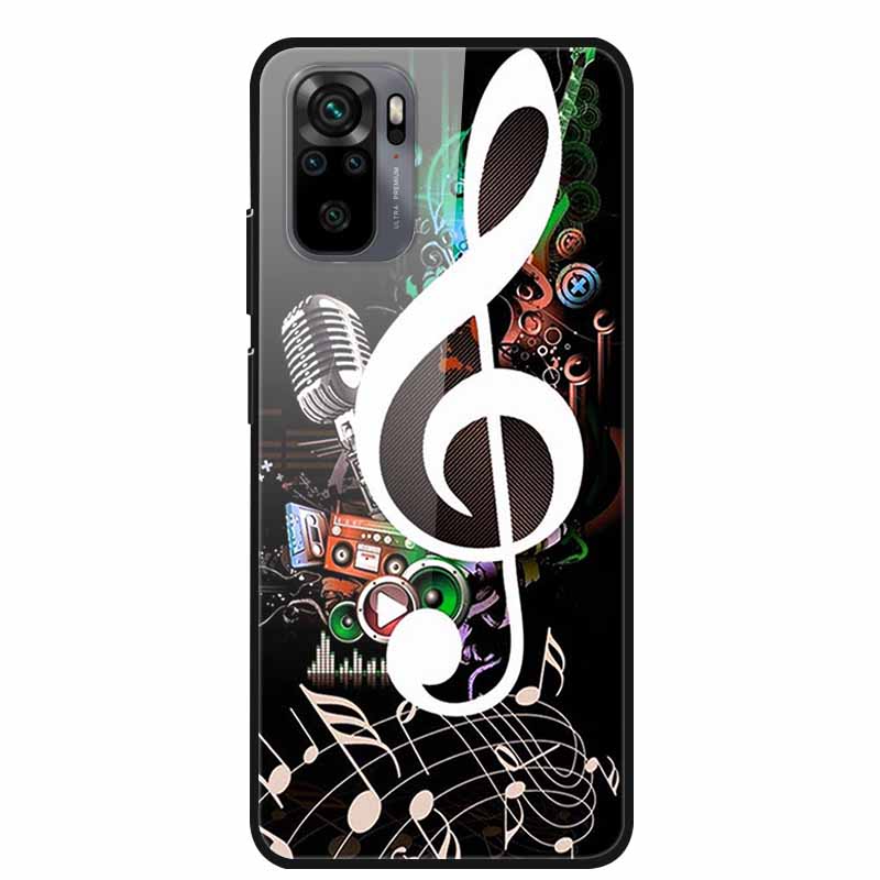 Закаленное Стекло Чехол для Redmi Note 10 Pro Чехол Жесткий Чехол для Xiaomi Redmi Note10 5G Чехол для Телефона Note10 Pro Fundas Бампер из ТПУ