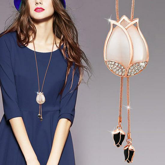 Элегантное ожерелье-цепочка с кисточкой для женщин - Универсальный, высококлассный европейский и американский дизайн для осенне-зимней моды