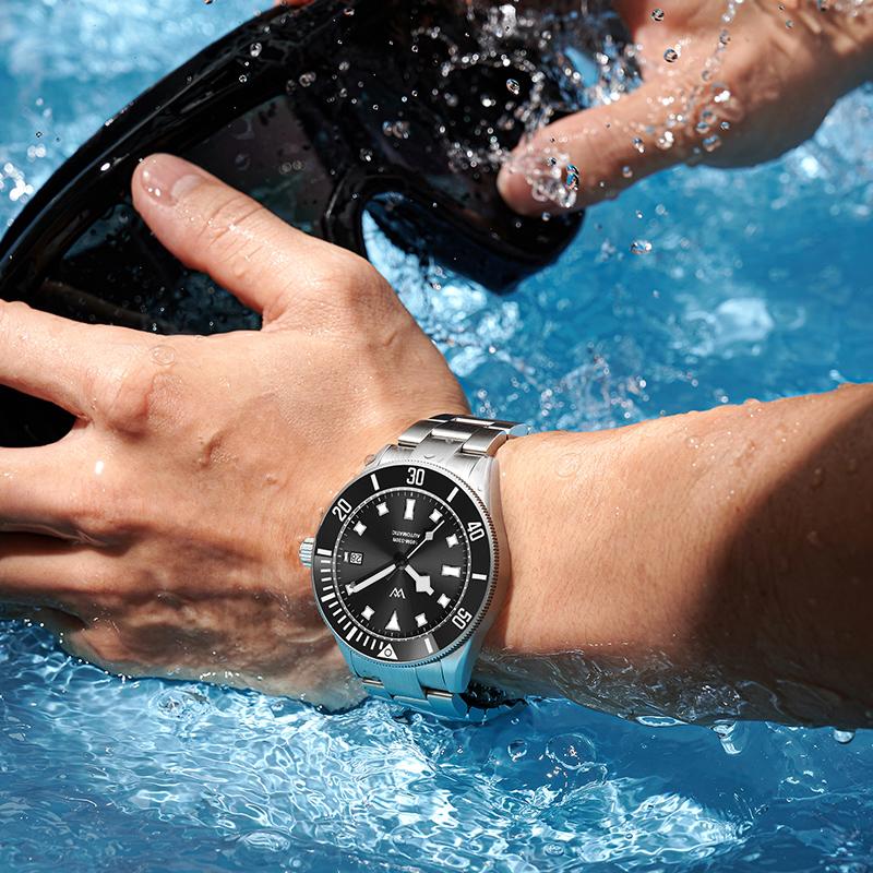 WM Watch Автоматические Механические Часы Мужские Miyota8215 Водонепроницаемые 100M Business Casual Светящиеся Мужские Welly Merck Watches WM085