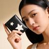 Simple Solid Color Star Wallet Large Capacity PU Leather Short Wallets Multifunction Korean Style Three Fold Wallets Girls