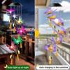 Hanging Solar Garden Decor Light Butterfly Solar Wind Chime Color Changing Solar Lamp Outdoor Waterproof For Garden Yard