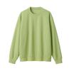 MUJI Double Knit Crew Neck Light Size AB1LYA4S Men's Pullover, Green, S,