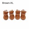 4 шт./компл. Защитные товары для питомцев Хлопковые ботинки Теплая обувь для собак Ботинки для щенков Зимняя обувь для питомцев Нескользящие