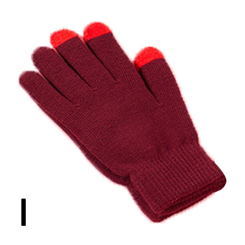 1 пара женских и мужских вязаных перчаток, мягкие варежки, ветрозащитные аксессуары для одежды, зимние теплые толстые