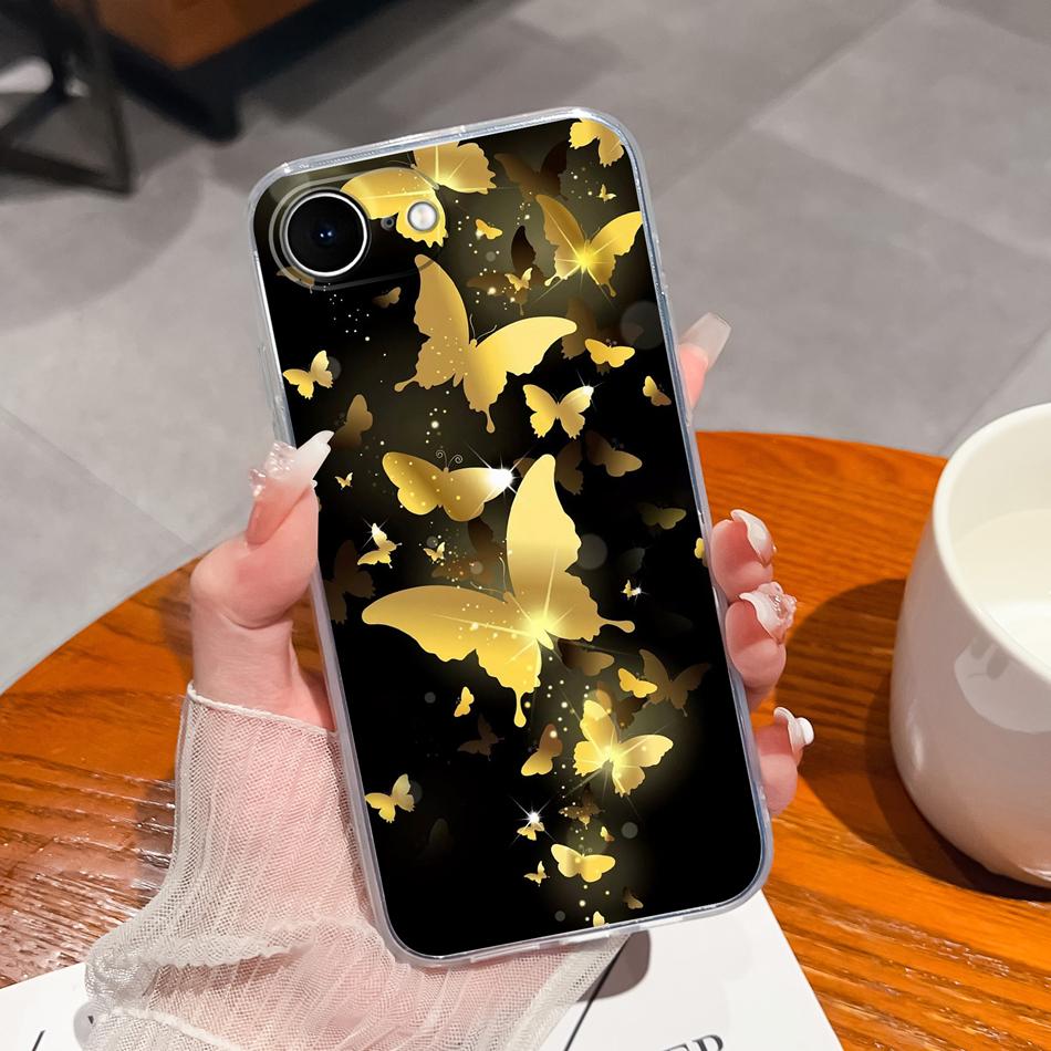 For iPhone 17E Case Gradient Color Transparent Shockproof Phone Housing For iPhone17E/iPhone SE 2026 Soft Slim Back Cover Fundas