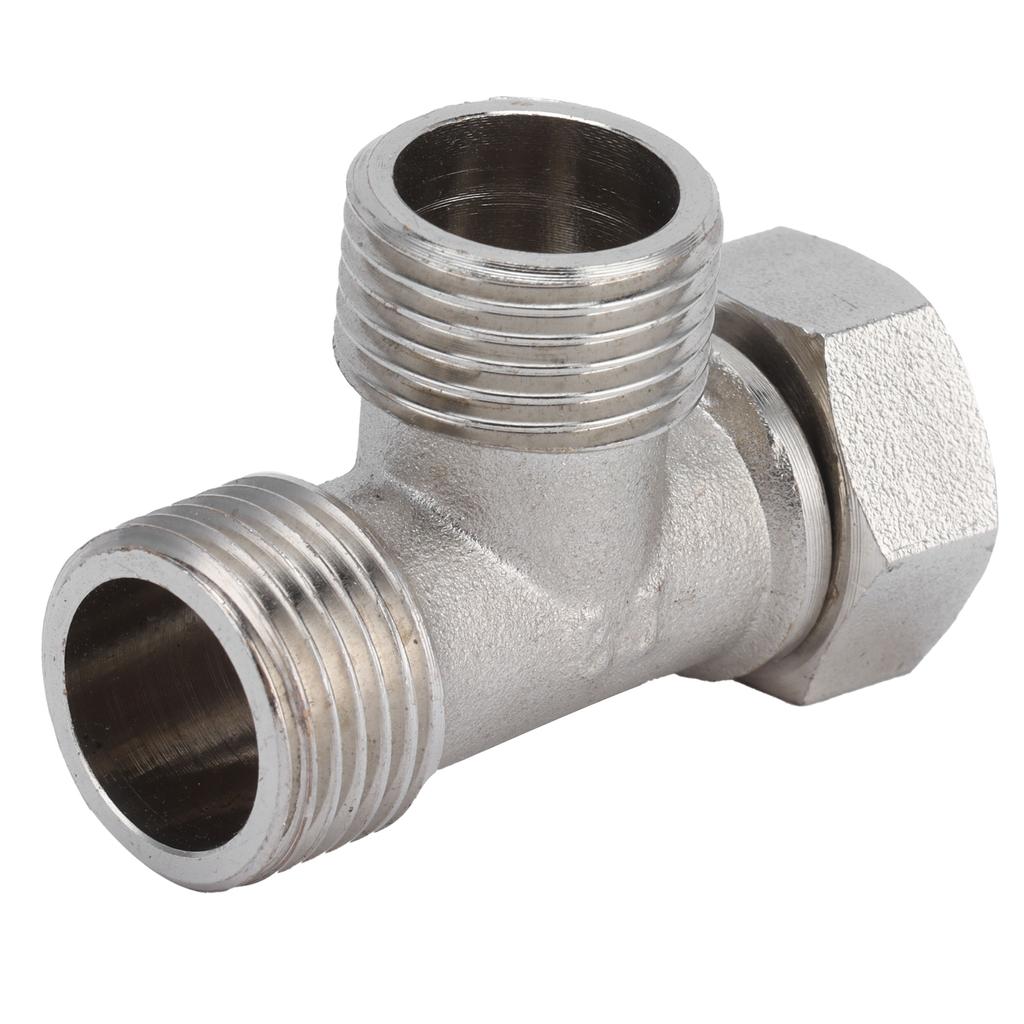 G1/2 Male/Female Thread Tee Connector Stainless Steel Water Pipe Joint Tee Adapter