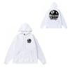 Hooded Sweatshirt Teens Streetwear Letter Dice Black Eight Loose Fit Winter Long Sleeve Top