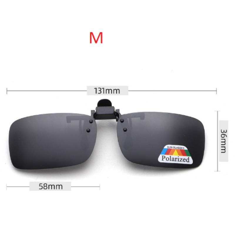 4 цвета, серые линзы, поляризационные солнцезащитные очки с откидной клипсой, UV 380, очки ночного видения для вождения, рыбалки, зажимы
