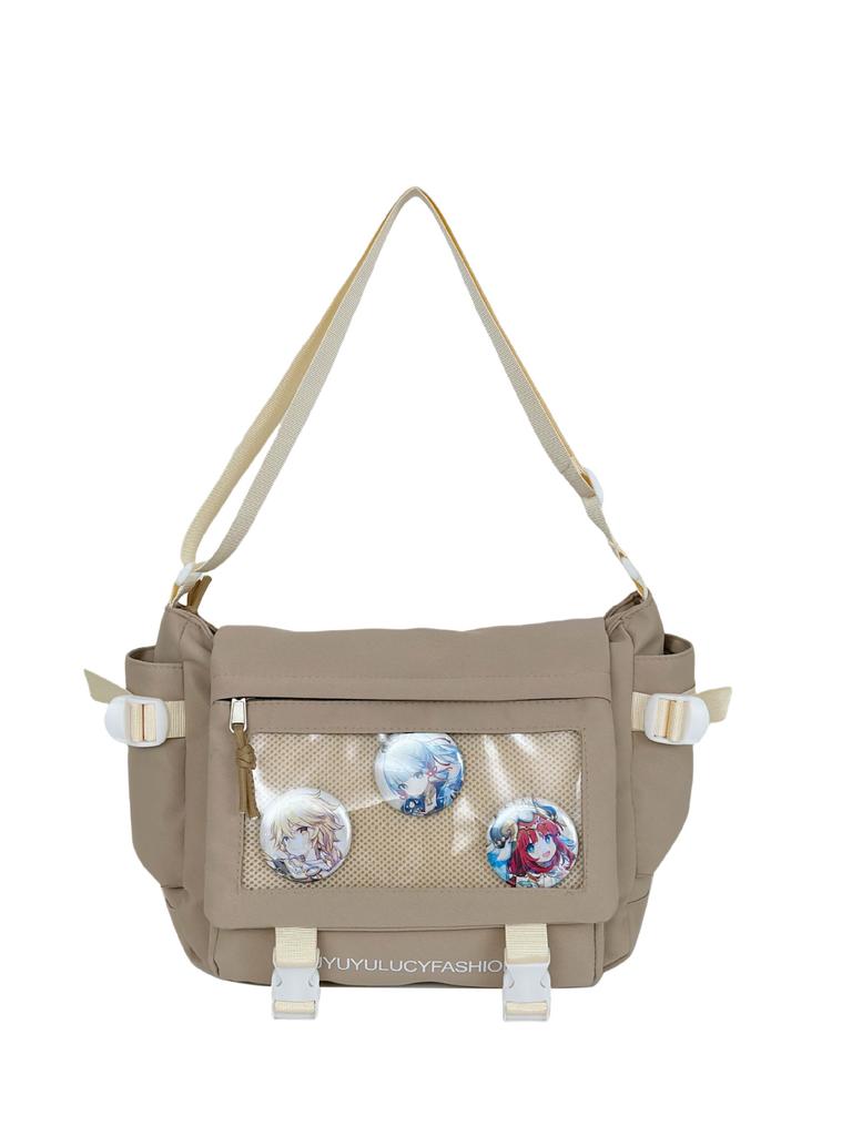 Japanese Simple Millet Pain Bag Female Large-capacity Student Tutoring Two-dimensional Shoulder Bag Casual High-value Oblique Span Bag