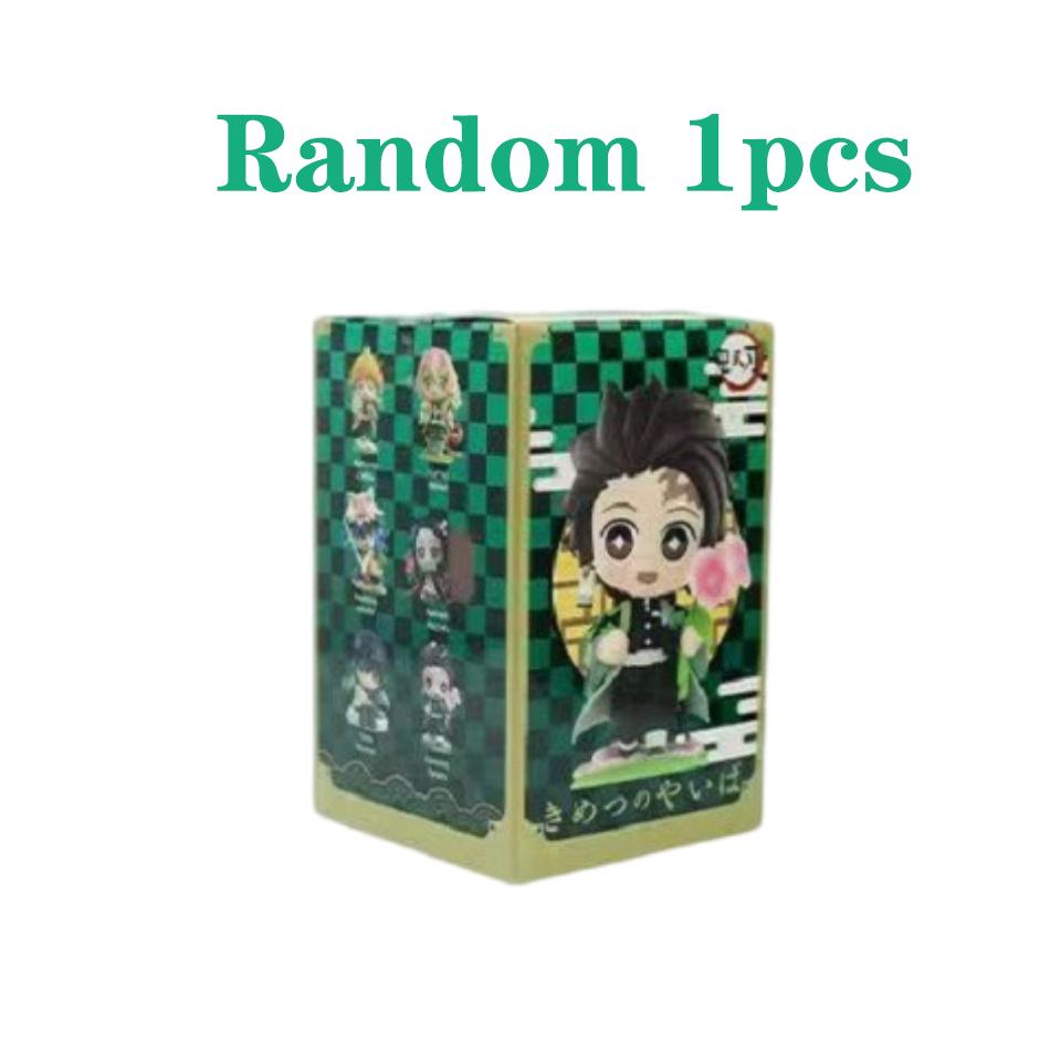 Hot Demon Slayer Tanjiro Kamado Nezuko Anime Cartoon Figure Blind Box Creative Statue Model Ornament Surprise Gift Box