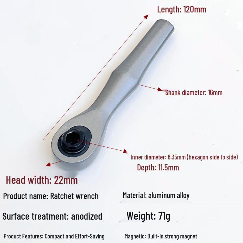 Bit Converter Magnetic Rod: 6 to 4 Adapter, 4mm/6.35mm to 1/4 Extension