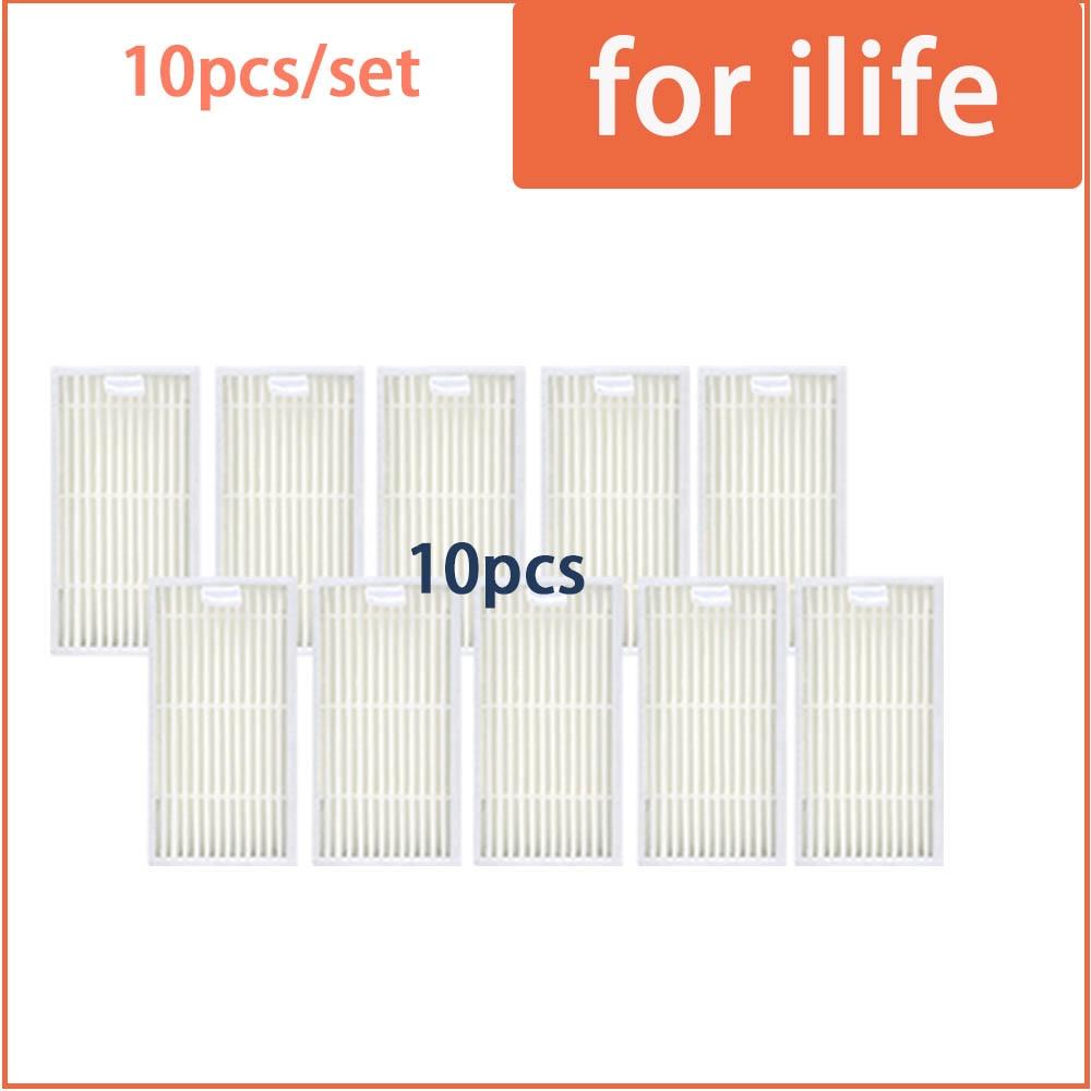 Для Ilife v5 v5s V3 V3s v5pro V50 V55 x5 v5s Pro Запчасти для пылесоса-робота Боковая щетка Основной пылевой фильтр Швабра Hepa-фильтр
