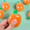 Игрушка для выжимания моркови Мягкий TPR Быстрый отскок Виноградный шарик Овощной зажим Игрушки для снятия стресса Сенсорная игрушка Вентиляционный шар Хлюпает Декомпрессионная игрушка Декоративная