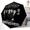 Автоматический зонт-трость Rammstein Компактный дорожный зонт, 8 ребер, прочная конструкция, идеальный подарок, 187