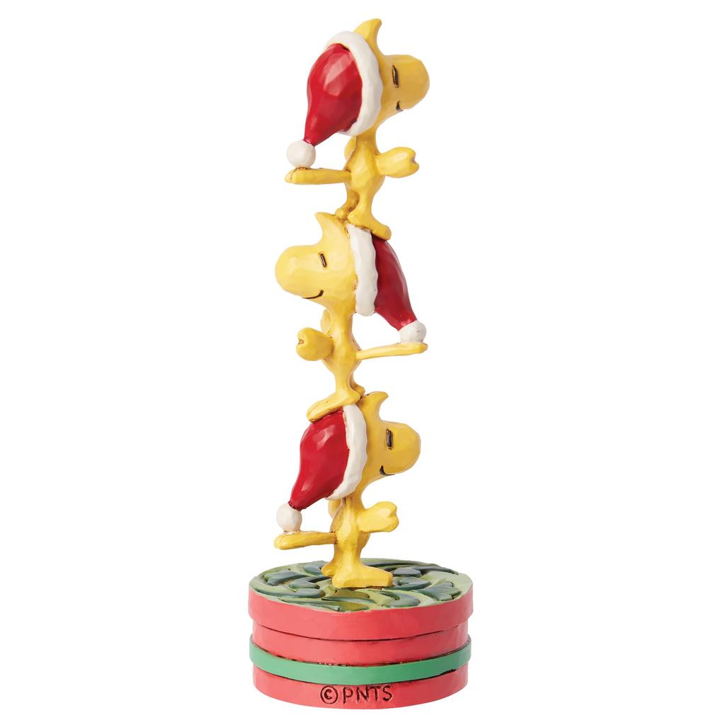 Enesco Peanuts от Джима Шора Штабелируемая мини-фигурка Вудстока Смола Ручная работа Расписанная Коллекционная Peanuts Снупи Рождественский Декор для дома Полка