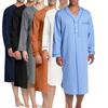 Men Kaftan Loose V Neck Long Sleeve Nightgown Pajamas Comfy Sleepwear Top Shirt Homewear Robe Casual Long Nightdress