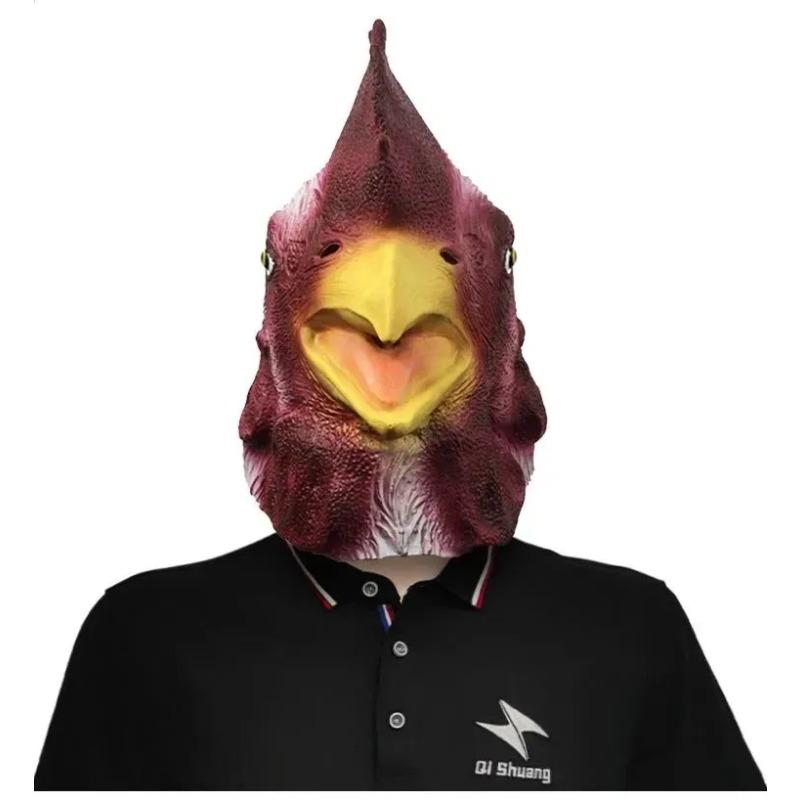 Маска животного на Хэллоуин, карнавал, маска петуха