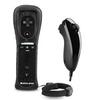 Game Accessories 2 in 1 Motion Plus Remote and Nunchuck Controllers with Vibration Motor for Wii Console