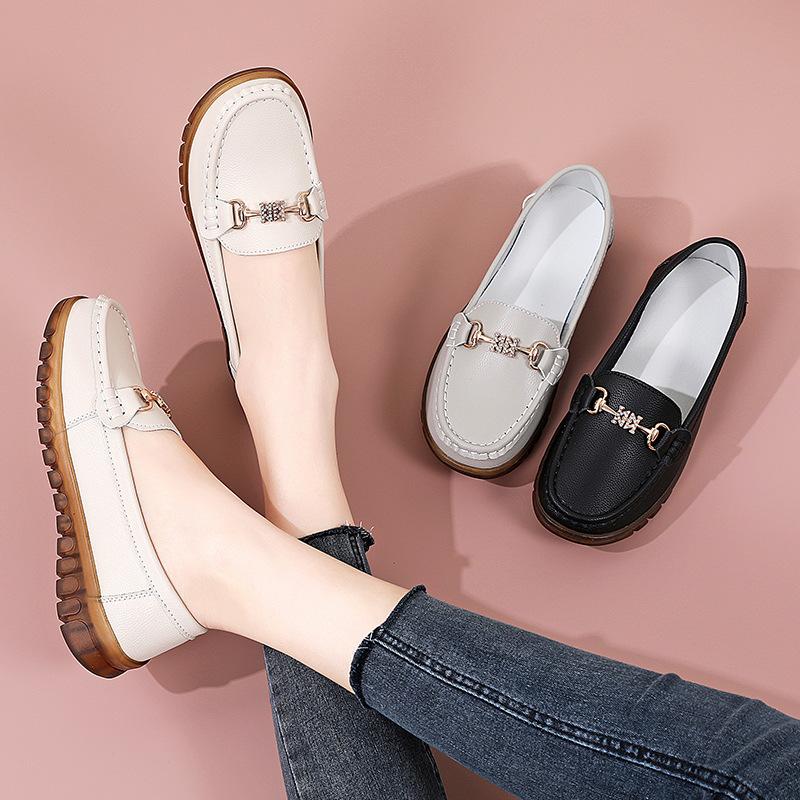 Женские удобные пенни-лоферы из искусственной кожи, повседневные, легкие, без застежек, прогулочные, мокасины для вождения, туфли-лодочки для женщин, деловые, рабочие, модельные туфли