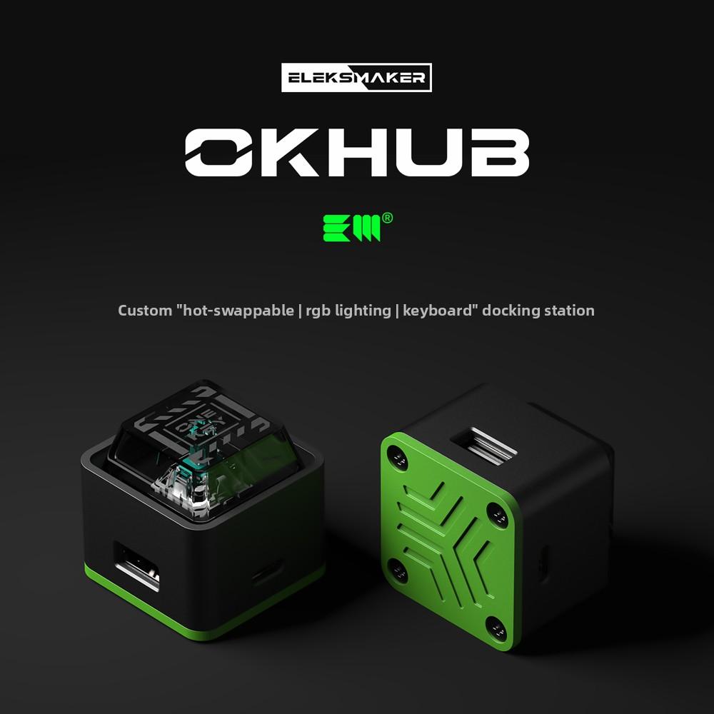 EM Aluminum Alloy Custom Expansion Dock Mini Mechanical Keyboard Hub Boss Key Programmer Keyboard Boyfriend Gift OSU