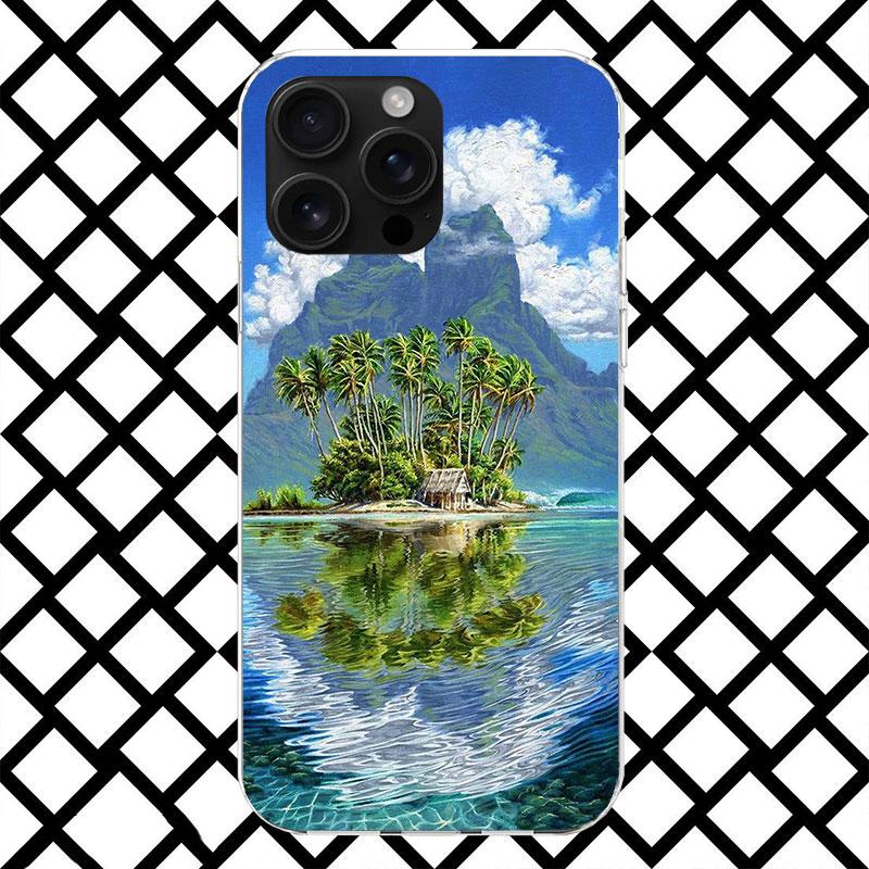 Летний закат на пляже, море, пальма, чехол для телефона для iPhone 17 Air 16 16E 15 14 Plus 13 Mini 12 11 Pro Max 7 8 + SE 2020, мягкий чехол