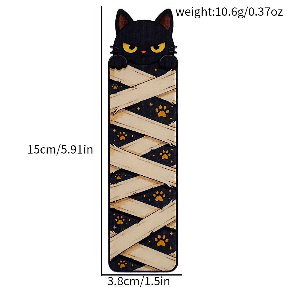 Mummy Design Acrylic Cat Bookmarks Vampire Design Gothic Bookmark Black Cat Bookmark Halloween