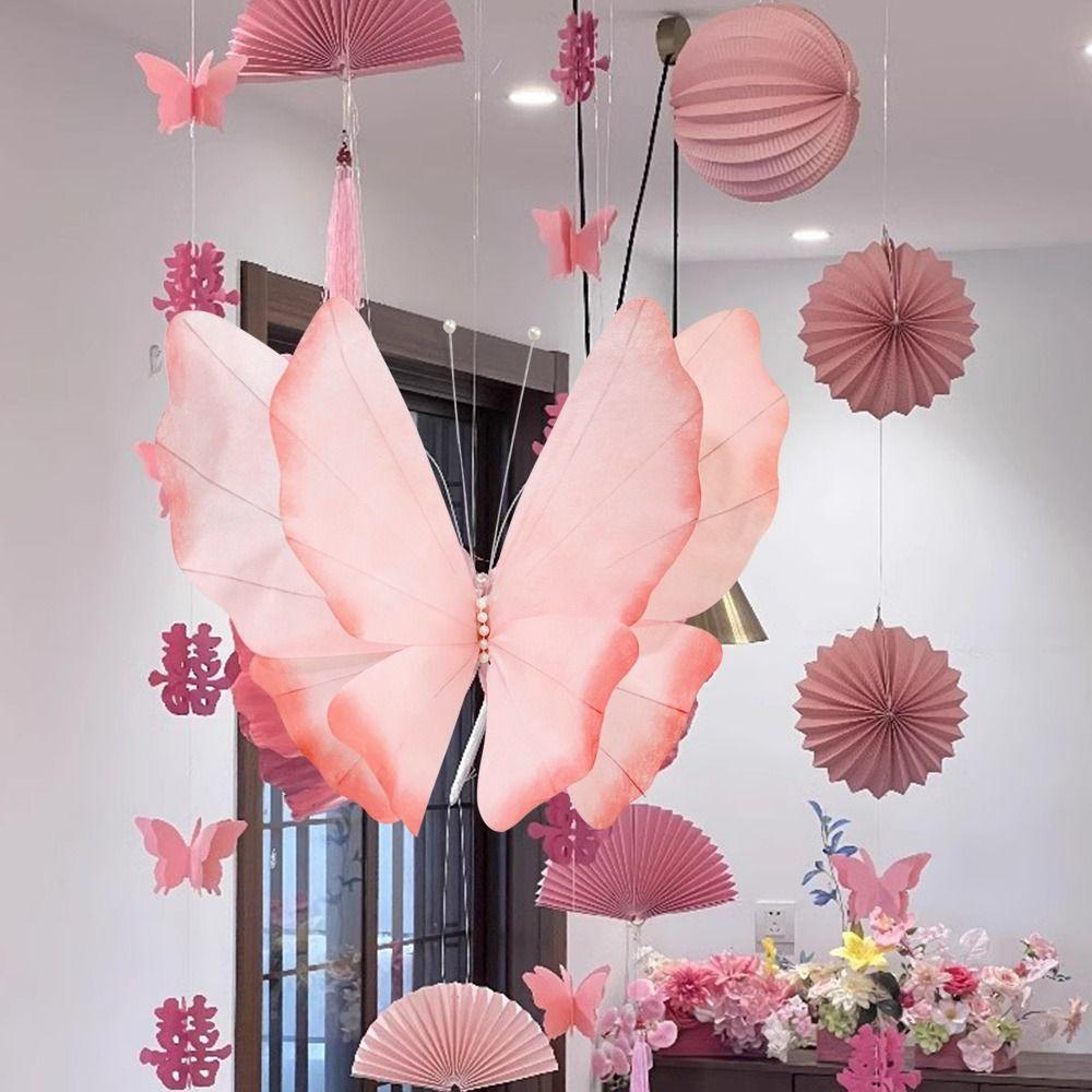 3D искусственная бабочка красочная бабочка цветок голова НОВАЯ крупномасштабная бабочка дорога