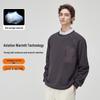 2025 Men's Autumn/Winter Aerogel Fleece Crew Neck Sweatshirt - Warm, Comfortable, and Lightweight Long Sleeve Top for Outdoor Wear.