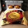 Galatasaray FC Design Bed Bedding Set 1 Duvet Cover + 2 Pillowcases Soft Breathable Household Bed Linens