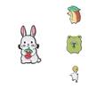 Creative Animal-shaped Frog Duck Rabbit Hedgehog Plant Series Metal Brooch For Fashionable Decoration