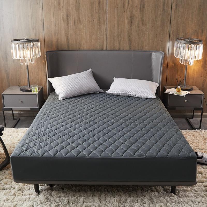 Водонепроницаемый стеганый наматрасник, воздухопроницаемый защитный чехол для кровати, наматрасник Queen, не включая наволочку, простыню с тиснением