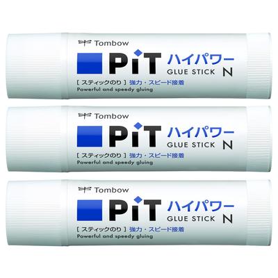 Клей-карандаш Tombow PiT Hyper Power, размер N, 22 г, сильное и быстрое приклеивание, 3 шт., HCA-321