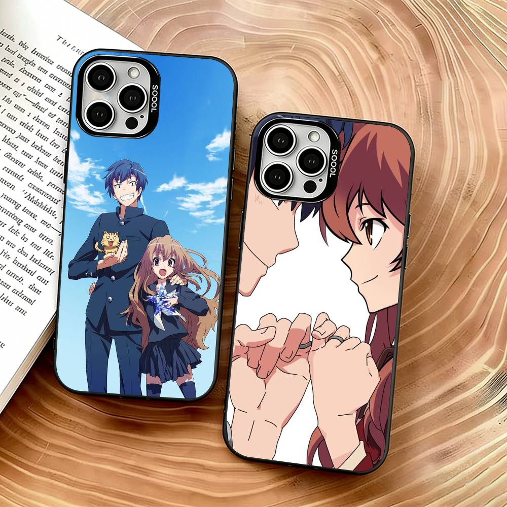 Чехол для телефона Toradora для iPhone 17,16,15,14,13,12,11 Plus,Pro Max,XS,Цветная серебристая внутренняя крышка
