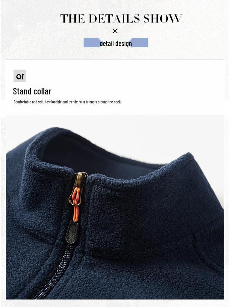 Мужская двухсторонняя флисовая куртка: Теплый кардиган для студентов, для занятий спортом на открытом воздухе и для повседневной носки