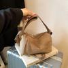 Retro Suede Underarm Bag Feminine New Versatile Foreign Style One Shoulder Crossbody Pillow Bag Fashionable Women's Bag
