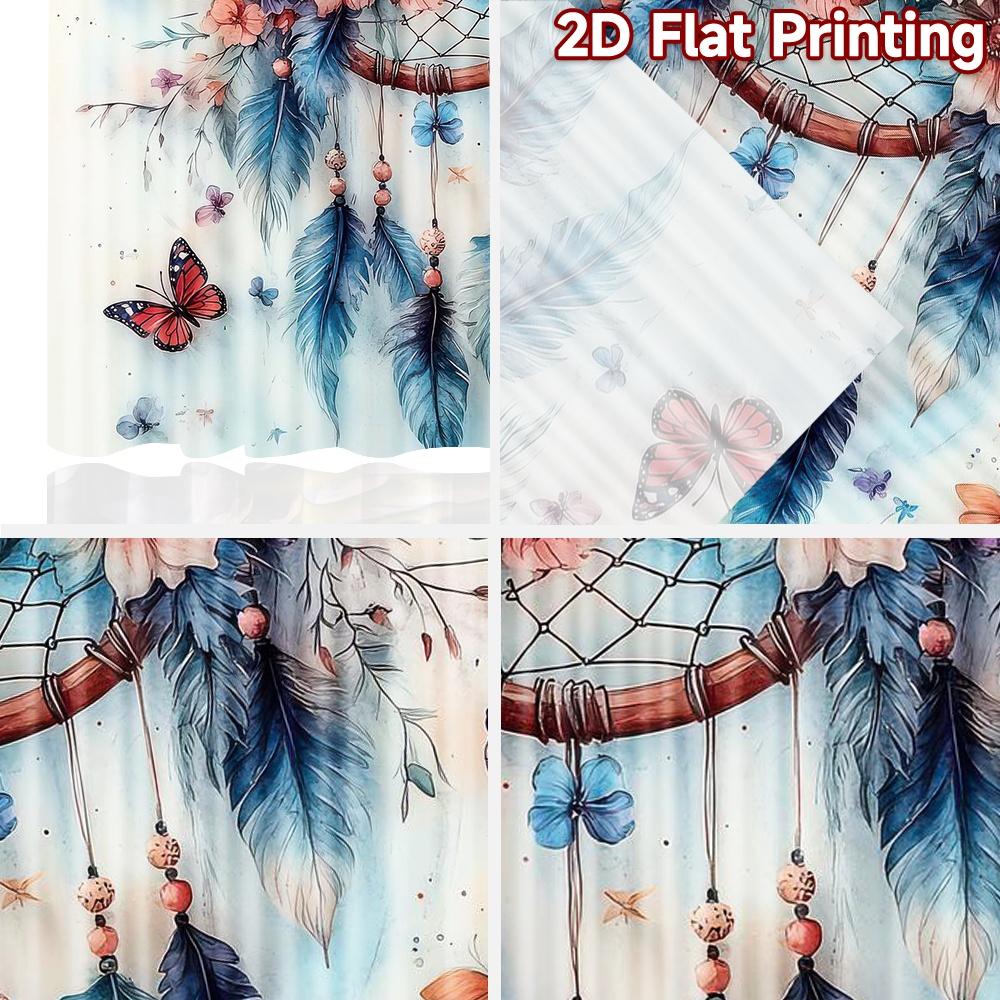 2D flat Photography Backdrop Background Banner Butterflies and Flowers Dreamcatcher 100% Polyester Festive Backdrops Use for