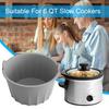 Round Cooker Liner Food Grade Reusable Non-stick Heat-Resistant with Handle BPA Free Dishwasher Safe Round Slow Cooker Liner Kitchen Supplies