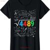 67 Meme Square Root 4489 Math Teacher Trend Ladies Crewneck T Shirt Vintage Designer Clothes Versatile Fashion Homme
