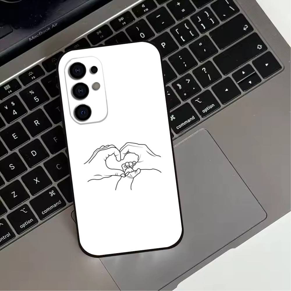 Чехол для телефона с изображением семьи Мама Папа Ребенок Руки для Samsung S25,S24,S21,S22,S23,S30,Ultra,S20,Plus,Fe,Lite,Note,10,Черный Чехол